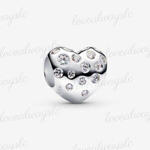 Pandora Sterling Silver Lab-grown Diamond Heart Charm|Pendant